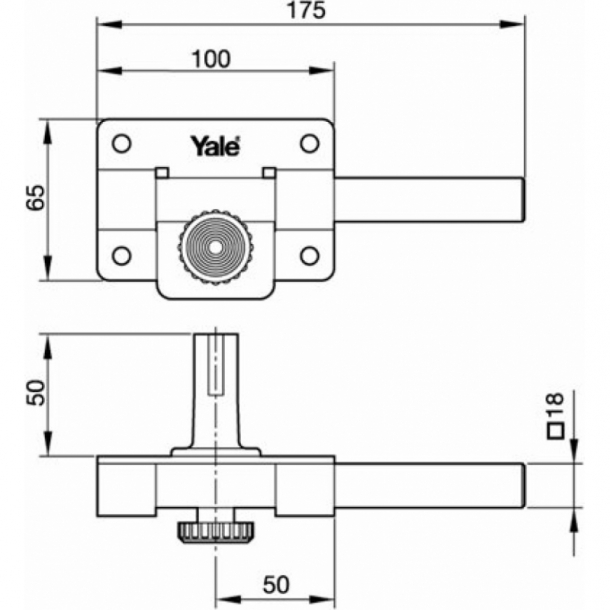 Cerrojo de sobreponer AZBE 5HN