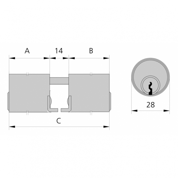 Cilindro CVL Redondo 5962